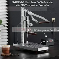 HomeWise HPEM-2-P Hand Press Coffee Maker With PID Temperature Control 9 Bar Constant/Variable Pressure Lever Espresso Coffee 1