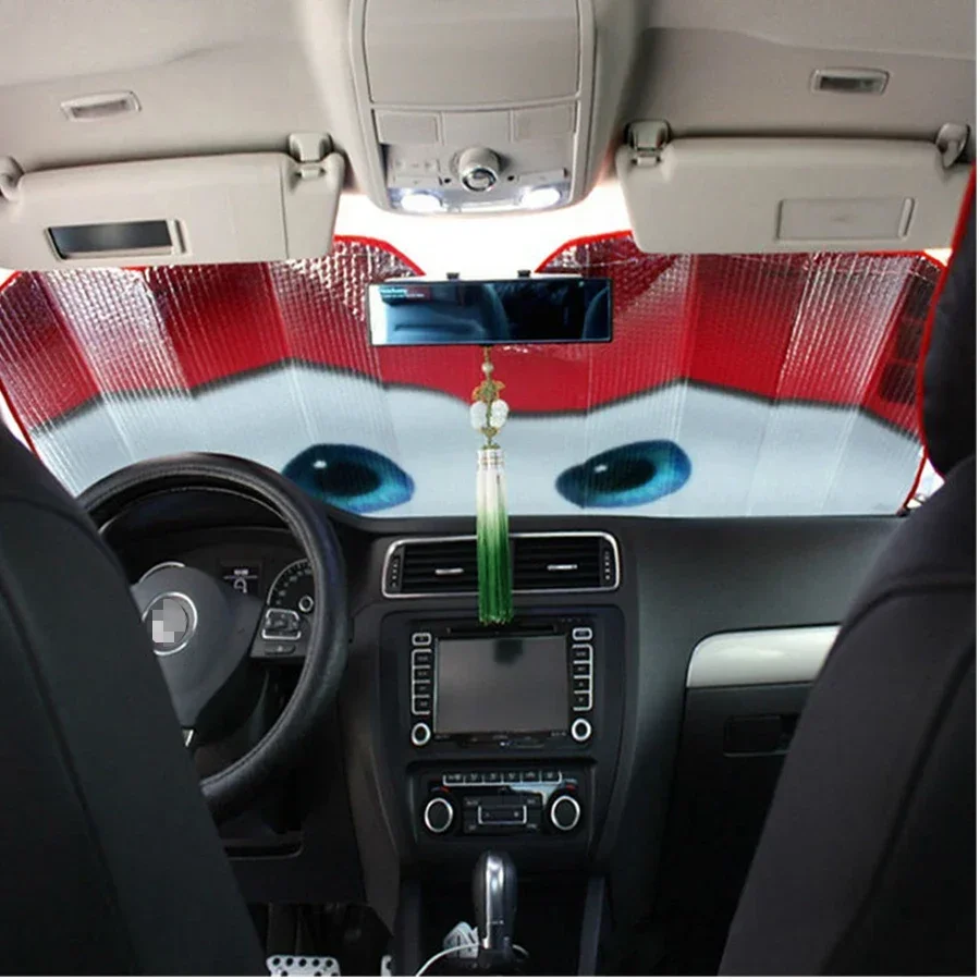 6 Colors Car Solar Protection Eyes Heated Windshield Sunshade Car Window Windscreen Cover Sun Shade Auto Sun Visor Car-covers car sunshade windshield sunshade windshield sun shade