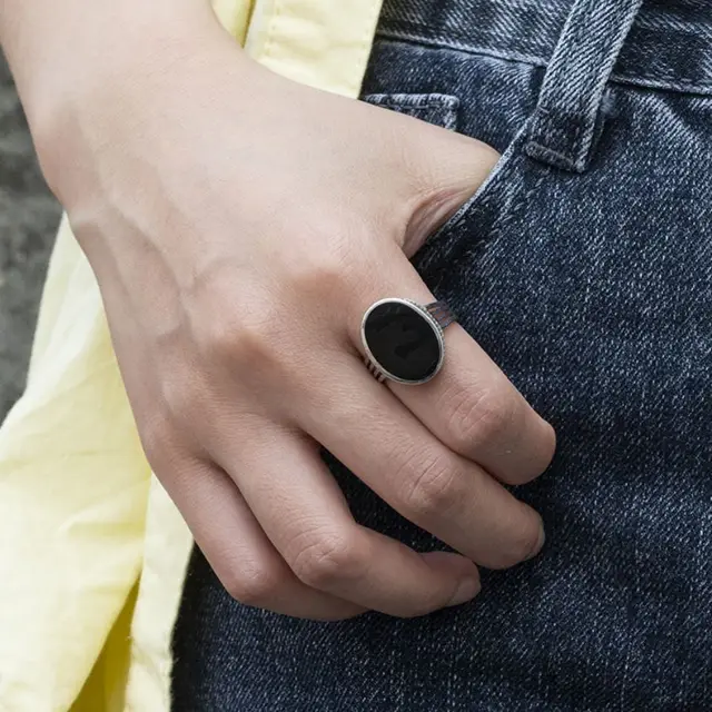 Anello Semplice In Ambra Baltica E Argento 925 | Gioiello Elegante E - Foto 4