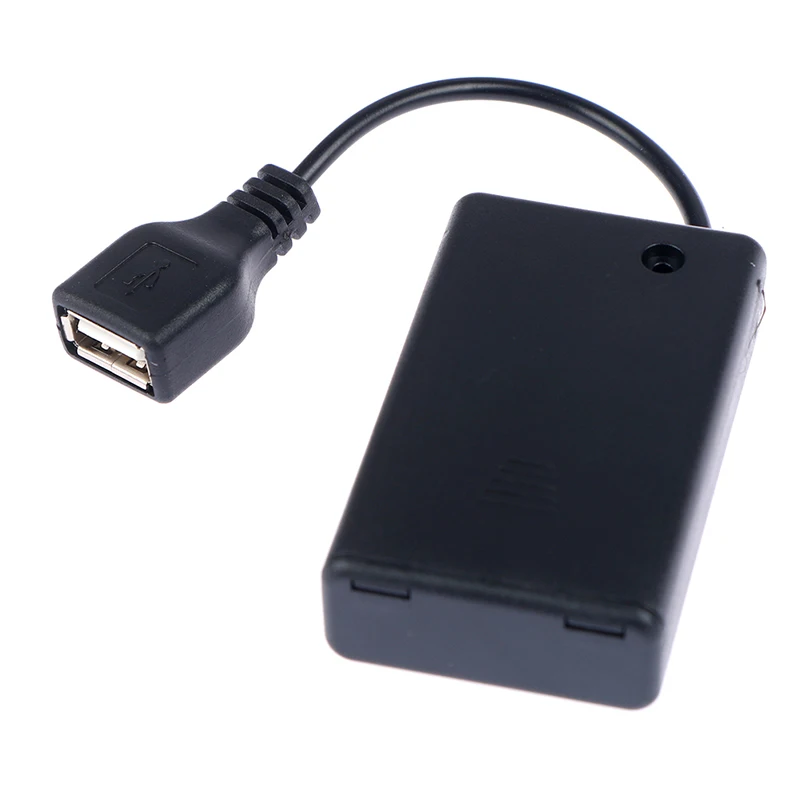 Scatola Batteria 3 * Aaa Con Porta Usb Per Kit Luce Led Building Block