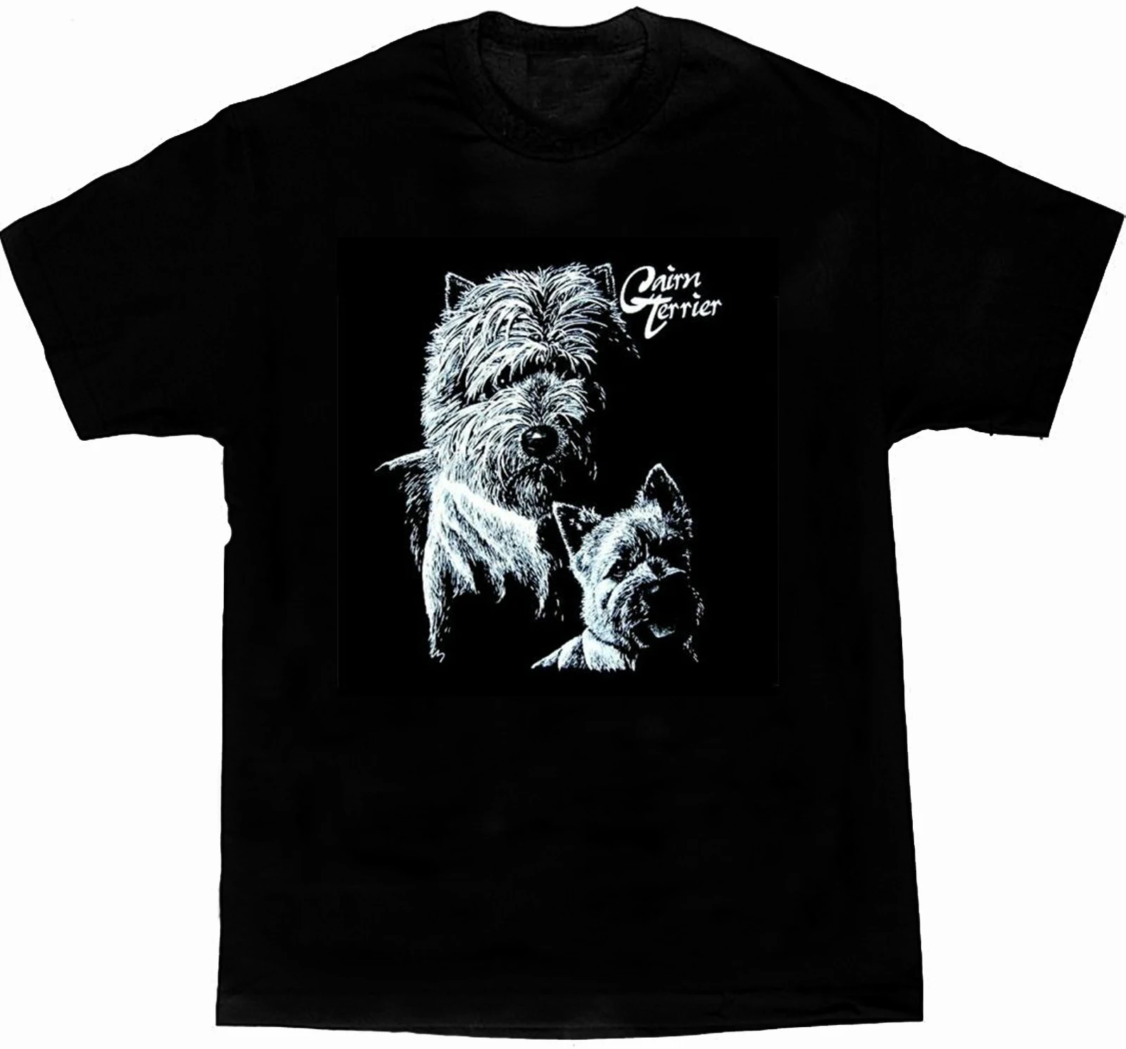 

Новая мужская футболка с рисунком собаки и терьера Футболки с коротким рукавом из 100% хлопка в повседневном стиле свободного кроя