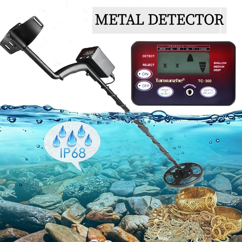 High Sensitivity Metal Detector IP68 Waterproof Treasure Search Detector pointer Profesional Pinpointing Underground Gold Iron