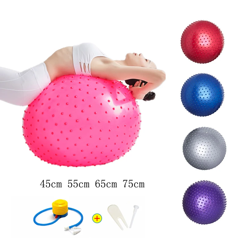 Massage Ball 45CM 55CM 65CM 75CM Sports Yoga Balls Point Fitness Gym Balance Fitball Pilates Workout Exercise massage ball,yoga ball,gymnastics ball,fascia ball
