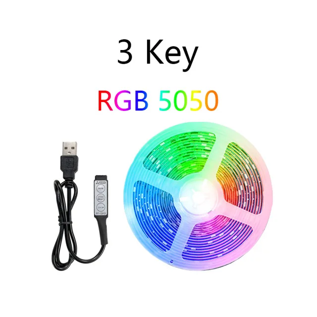 led strip remote Bluetooth LED Strip RGB5050 APP Control Color Change Tape for TV Backlight USB Strip Light with 24keys Bedroom Decoration DC5V dotless led strip lights LED Strips