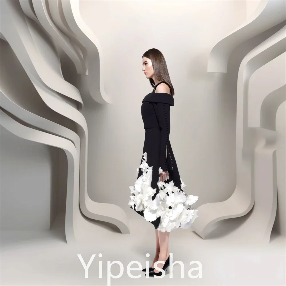 Prom Dress Saudi Arabia Exquisite Elegant High Collar A-line Evening Draped Bolero Stole Satin Custom