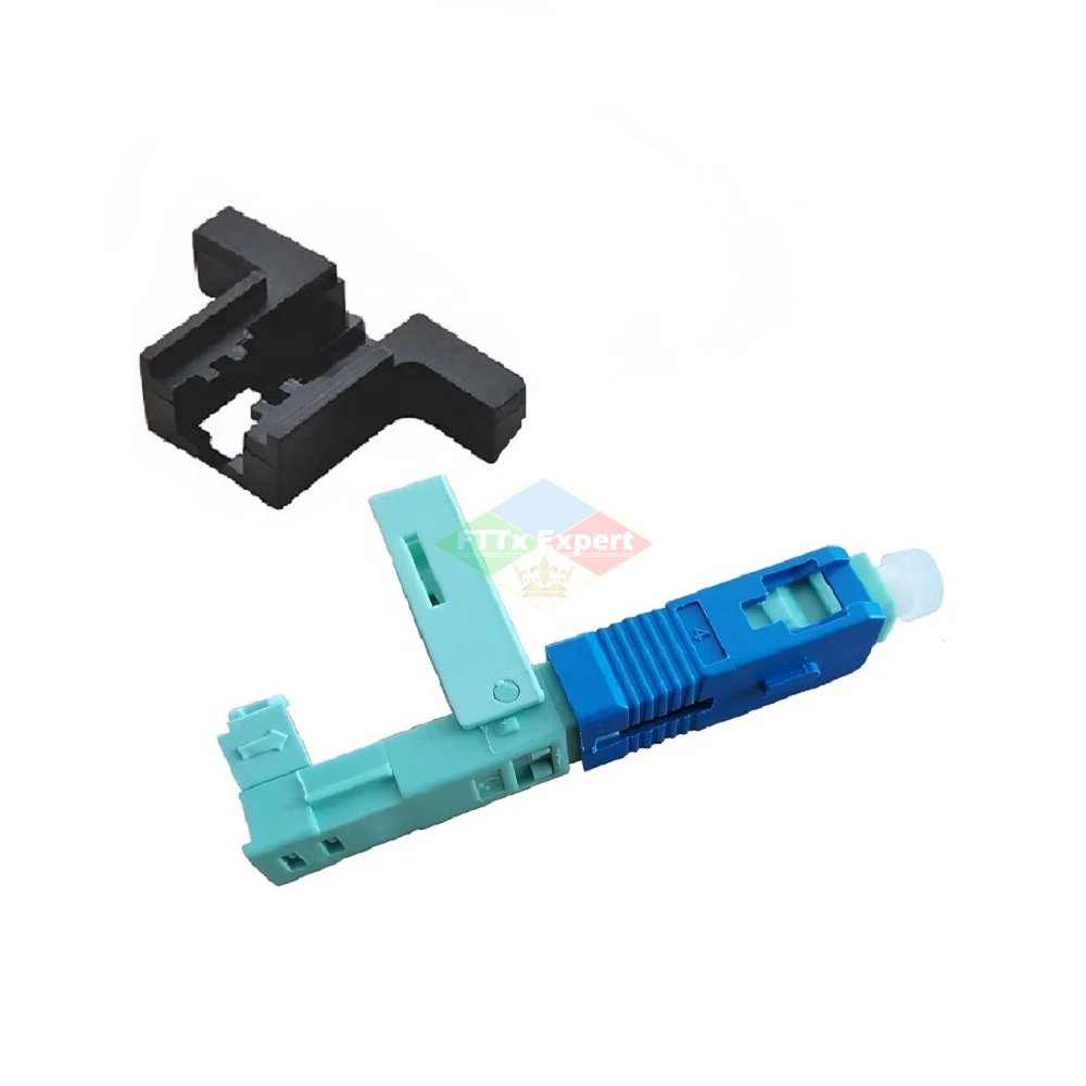 High Quality 53MM SC UPC SM Single-Mode Optical Connector FTTH Tool Cold Connector Fiber Optic Fast Conector