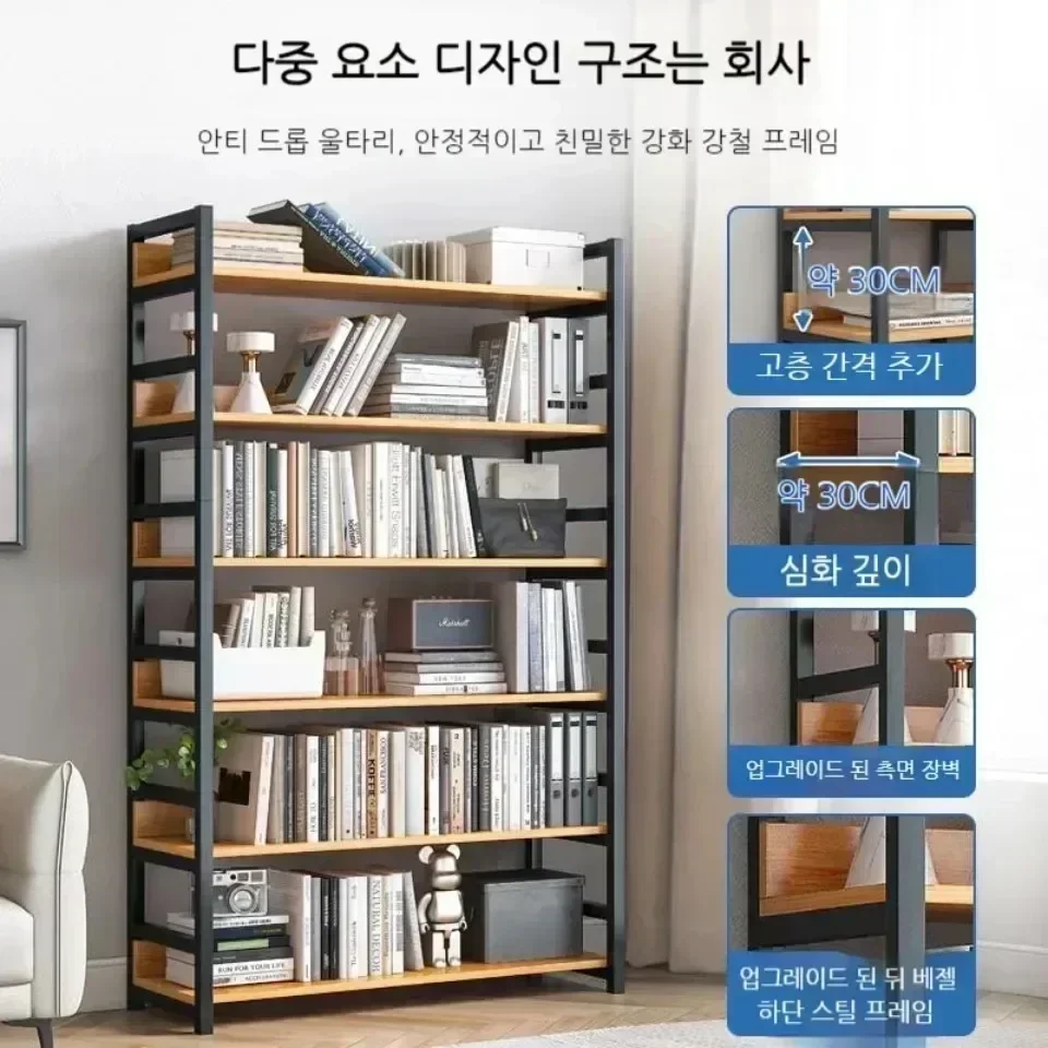 Description Picture 5 of itemLiving Room Corner Bookshelf Storage Rack Modern Furniture Household Bookcase Metal Office Display Shelf Kitchen Organize Shelfs