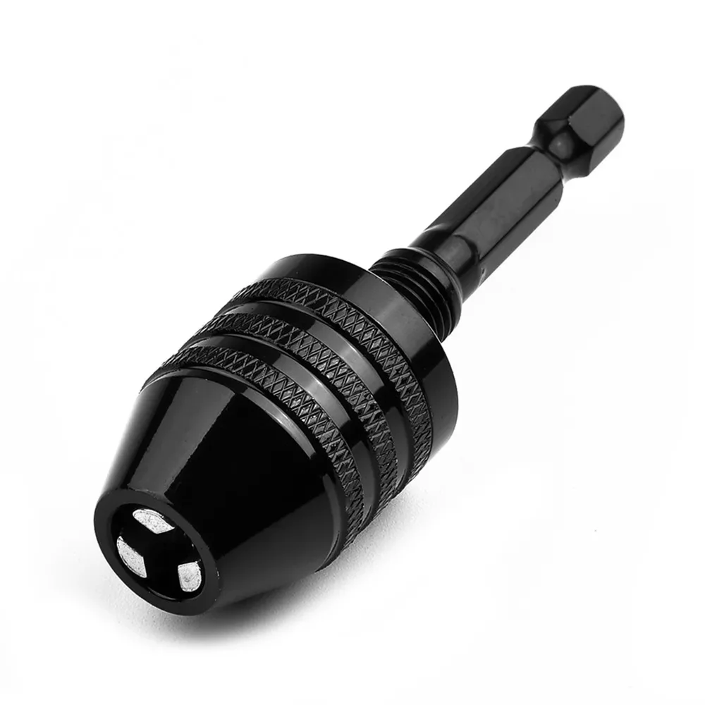 Keyless Drill Chuck 0.3-3.4mm Self-Tighten 1/4 inch Hex Shank Quick Change