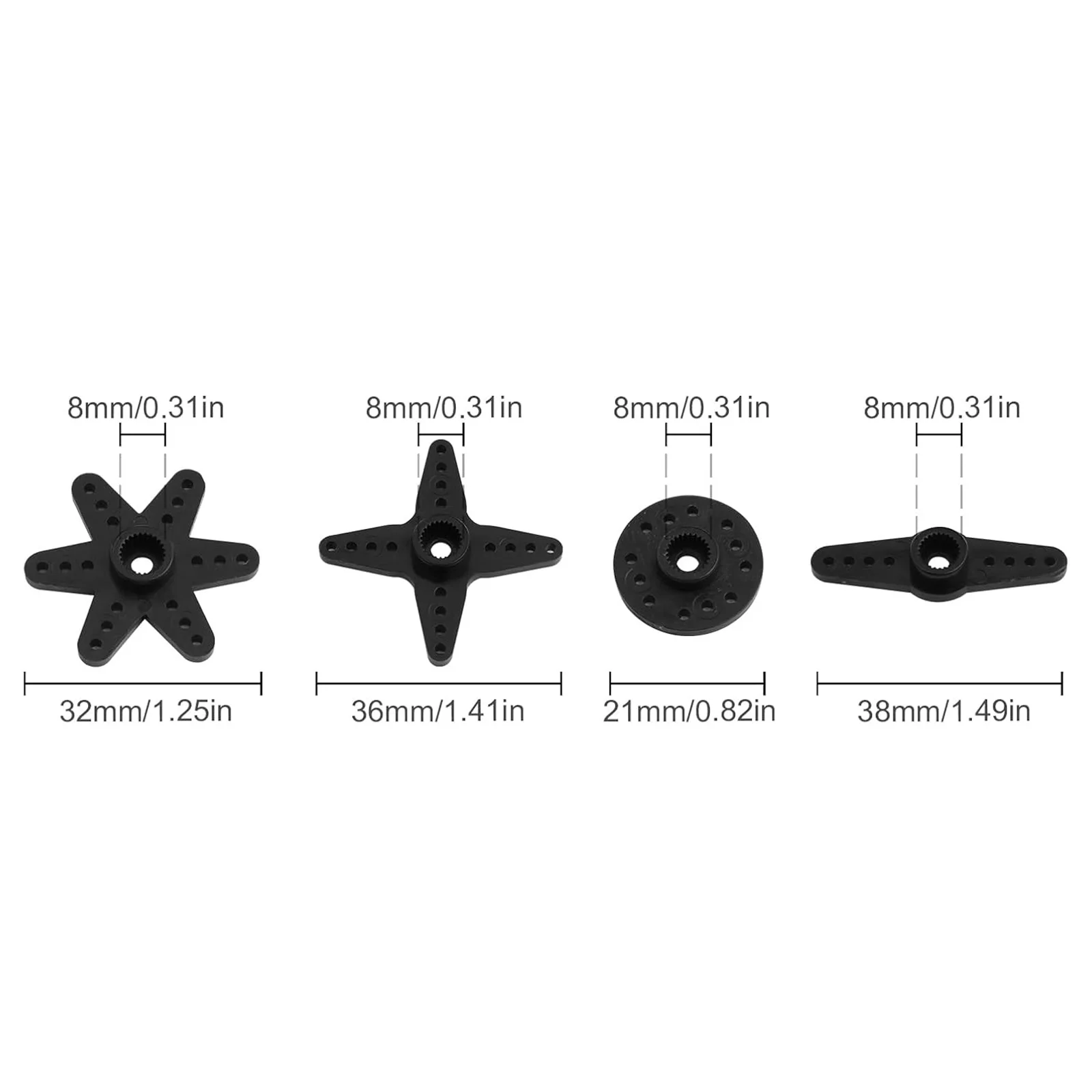 Set de 3 Pignons 21T 25T pour Servo RC - Pièces Électronique