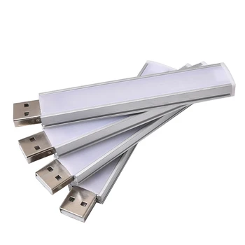 미니 USB LED 야간 조명, 휴대용 터치 센서, 테이블 책상 램프, 책 독서 손전등, 보조배터리 노트북 램프용 야간 조명, 5V