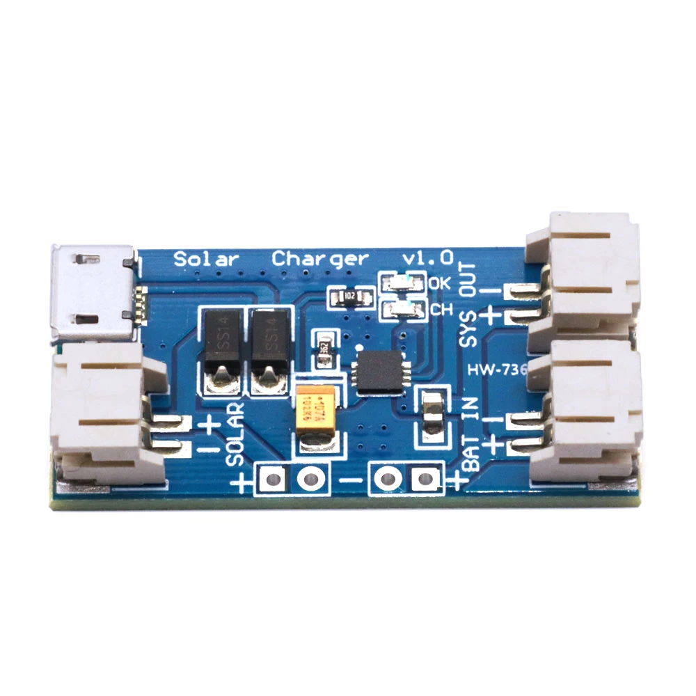 미니 태양광 리튬 배터리 충전기 보드, Lipo 배터리 충전 모듈, 태양 전지 패널, 마이크로 USB, 아두이노 야외 캠핑용,  CN3065 - AliExpress
