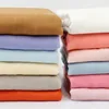 120x120cm Bamboo Baby Swaddle Blankets Solid Plain Color Baby Blankets Newborn Cotton Gauze Blanket Muslin Baby Bath Towel 6