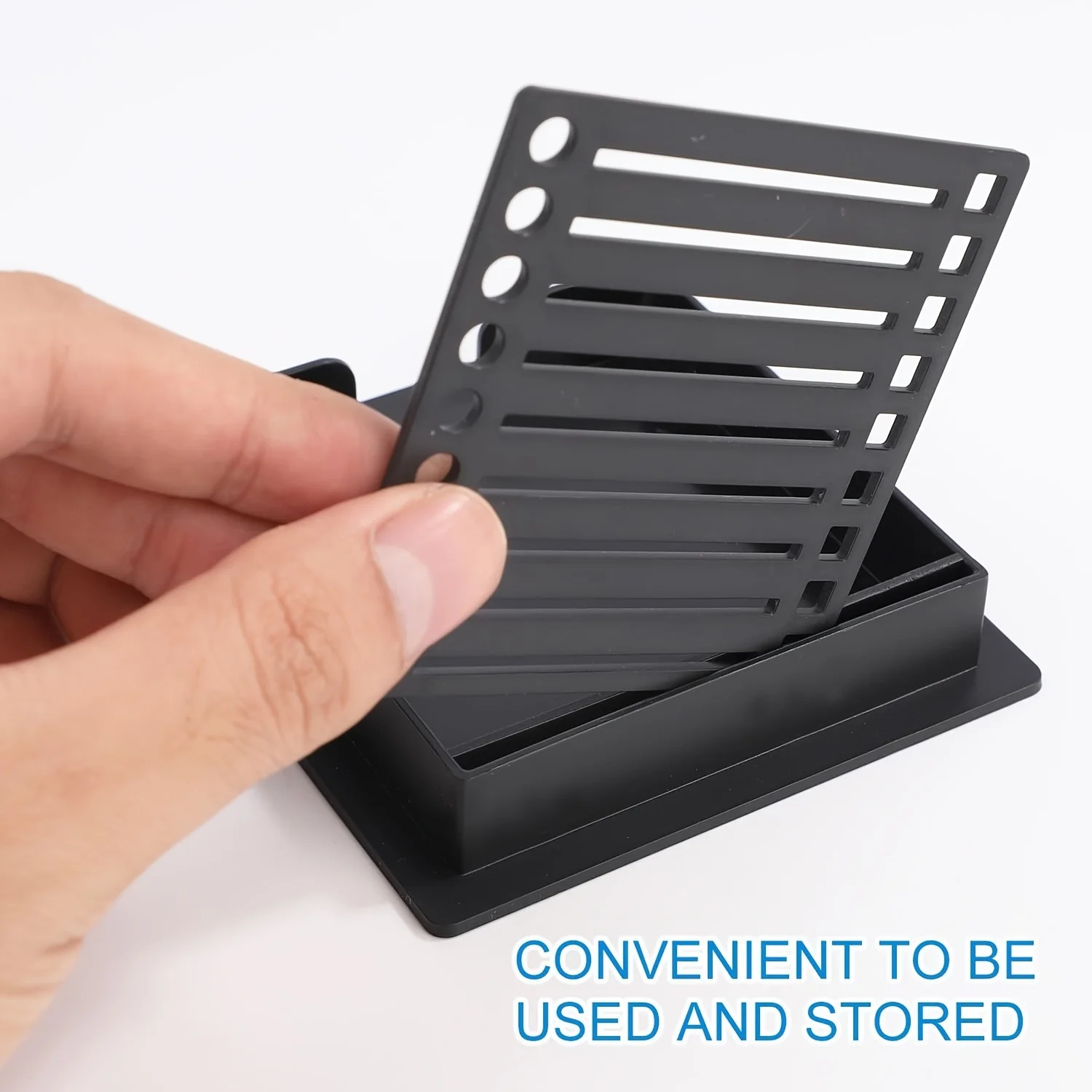 Sticky Notes Holder with Stylish Stencil and Dispenser