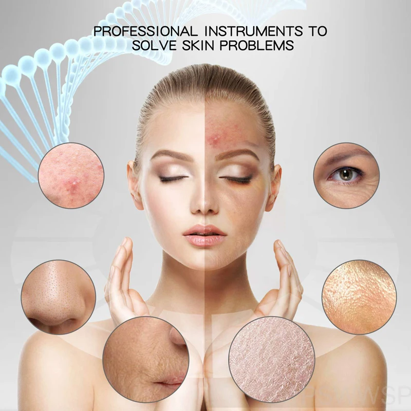 Ultrasonic Skin Scrubber Peeling Blackhead Remover Deep Face Cleaning Ultrasonic Ion Ance Pore Cleaner Facial Shovel Device