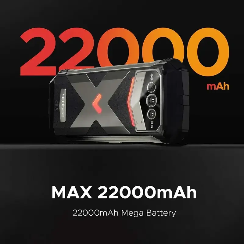 DOOGEE V Max Plus Rugged Phone 6.58" Display Dimensity 7050 Telephone Portable 36GB+512GB 22000mAh 200MP Smartphone Android 14 - Image 4