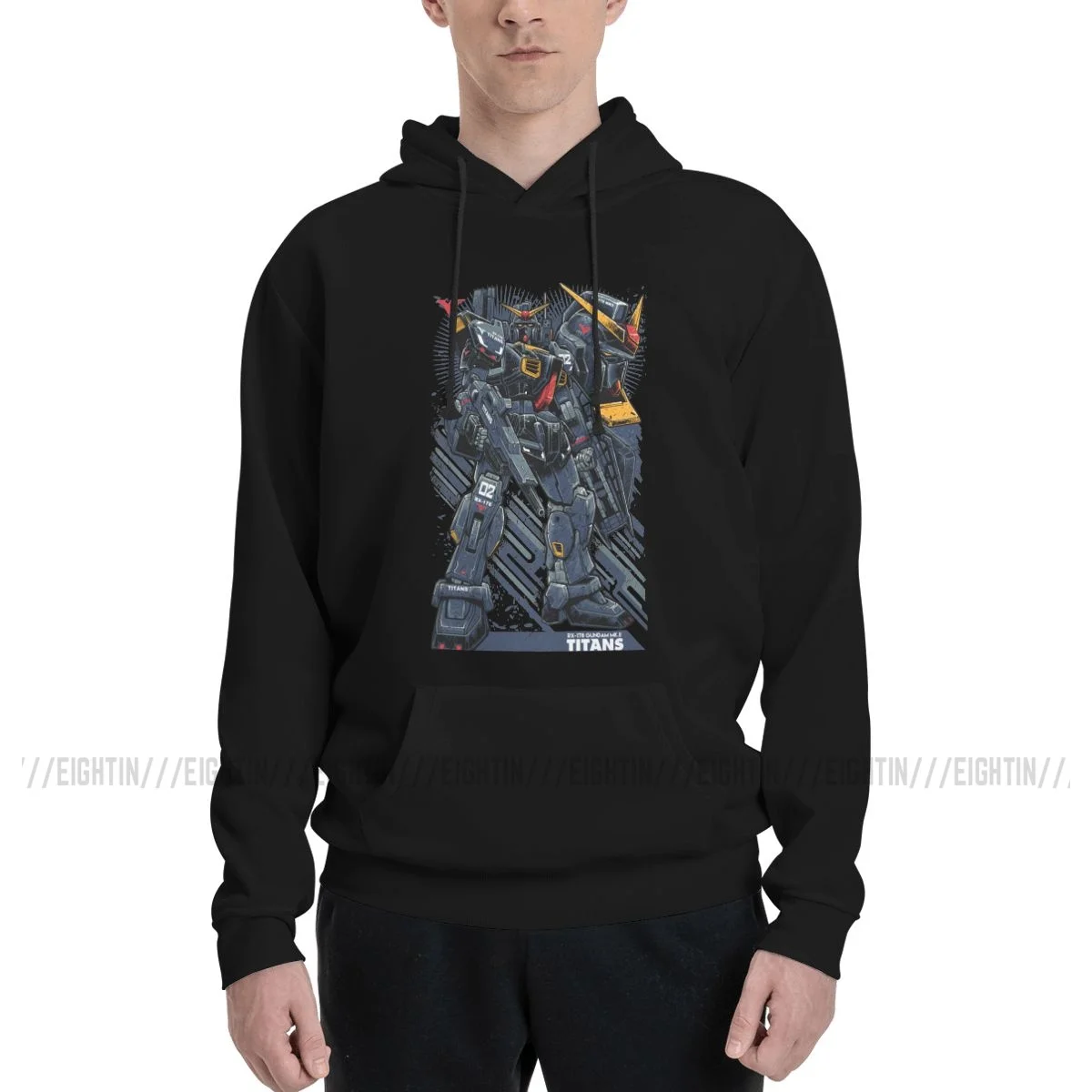 Titans Gundam Hoodies Men Women Fashion Anime Mech Robot Manga Mecha