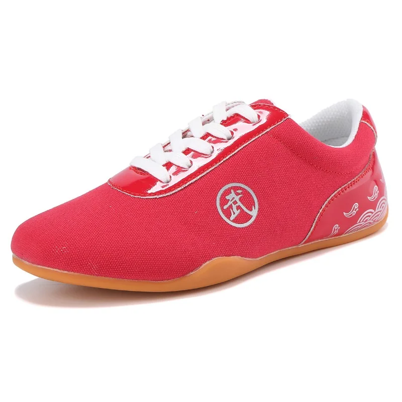 Fitness Tai Chi Shoes Soft Soled Kung Fu Performance Training Shoes Canvas Karate Martial Arts Taekwondo Cloth Shoe