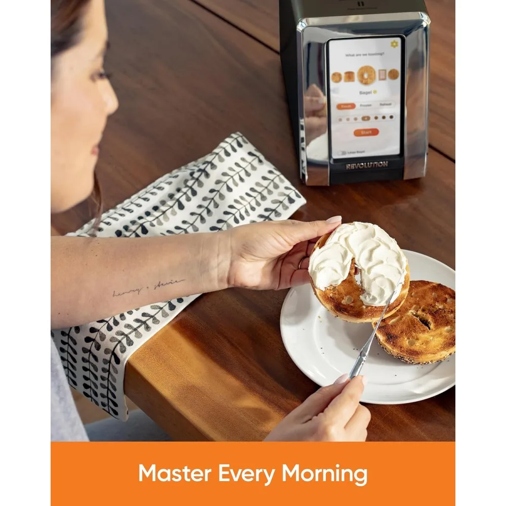 Revolution R180B Connect 2-Slice Toaster & Toastie Press Bundle &ndash; Features Patented InstaGLO 2.0 Technology &ndash; Matte Black