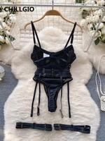 CHILLGIO Women Lace Bodysuits Lingerie Fashion Tight One Piece Combination Catsuits Hot Slim Sexy Fashion Intimate Mesh Rompers - Image 2