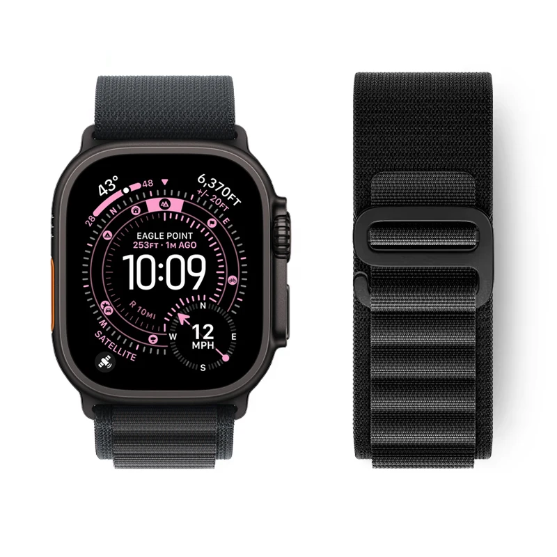 Enhanced Sport Strap for Apple Watch - Alpine Loop with G-Hook Design