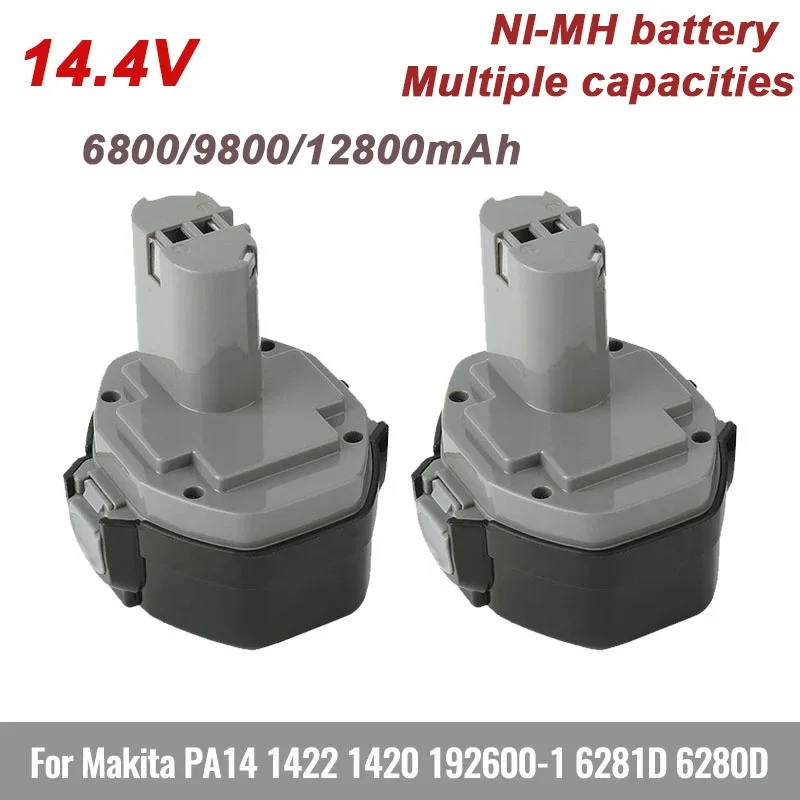 

100% Original 14.4V 9800MAH MAKITANickel–metal Hydride Battery 14.4V Battery 3.0AH for 1420 1422 1434 1435F 193158-3 Power Tools