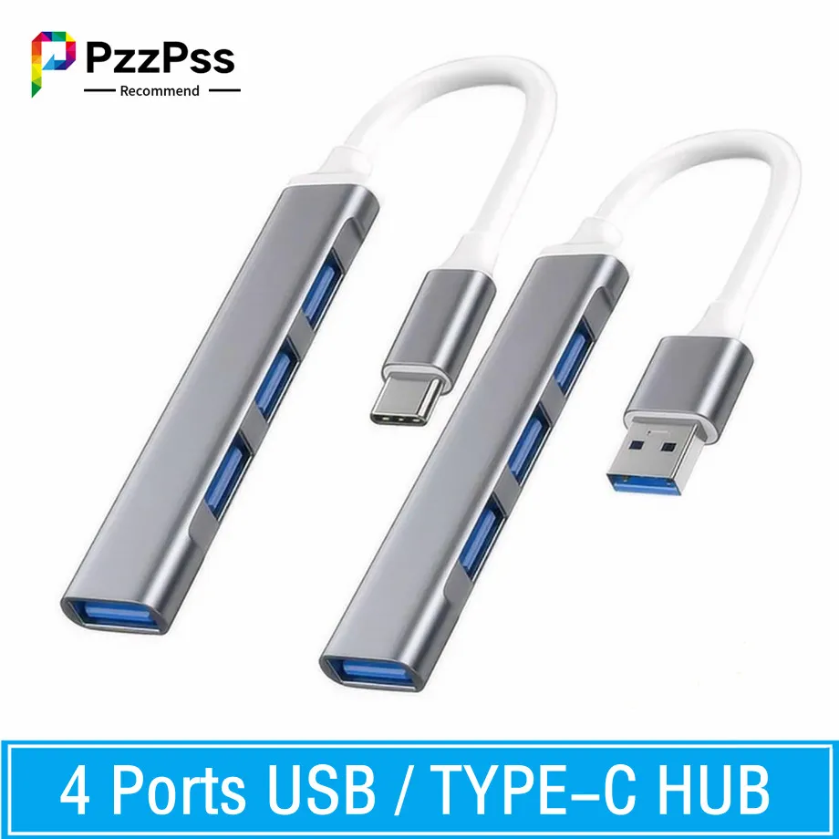 USB C HUB 3.0 Type C 4 Port Multi USB Splitter Adapter OTG For HUAWEI Xiaomi Macbook Pro 13 15 Air Pro PC Computer Accessories, ,   - AliExpress