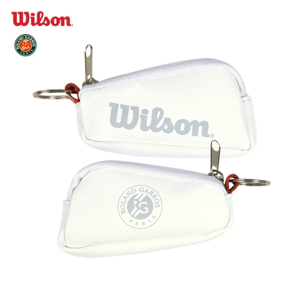 Tennis Key Bag Wilson ROLAND GARROS KEY CHAIN BAG French Open Orange White Handheld Mini RG