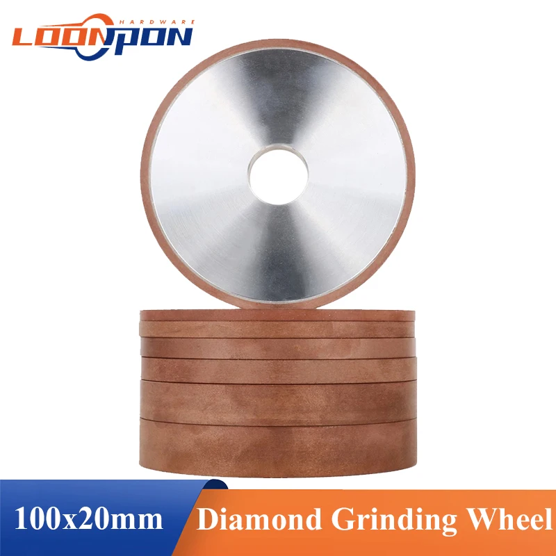 Diamond Grinding Wheel 100mm 180 Grit Cutter Grinder Grinding Circle Wheels for Tungsten Steel Milling Sharpener Cutter Tool 1Pc cutting disc grinding disc abrasive wheel grinding wheel