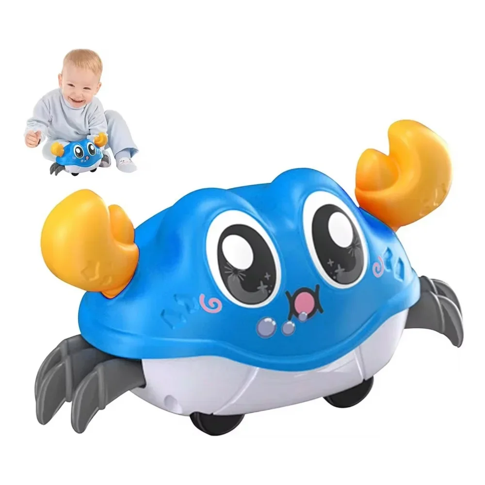 Simulation Crab Toy Children's Fun Double Loop Running Cartoon Crab Octopus Parent Child Interaction Inertia Crawling Toy Gifts For Boys And Girls
