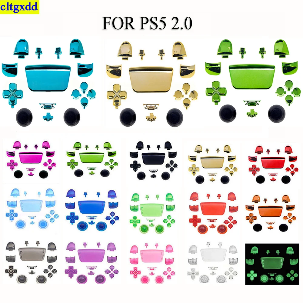 

1 set FOR PS5 V2 2.0 controller D pad shared button kit key replacement housing cover L1 R1 L2 R2 operating button button