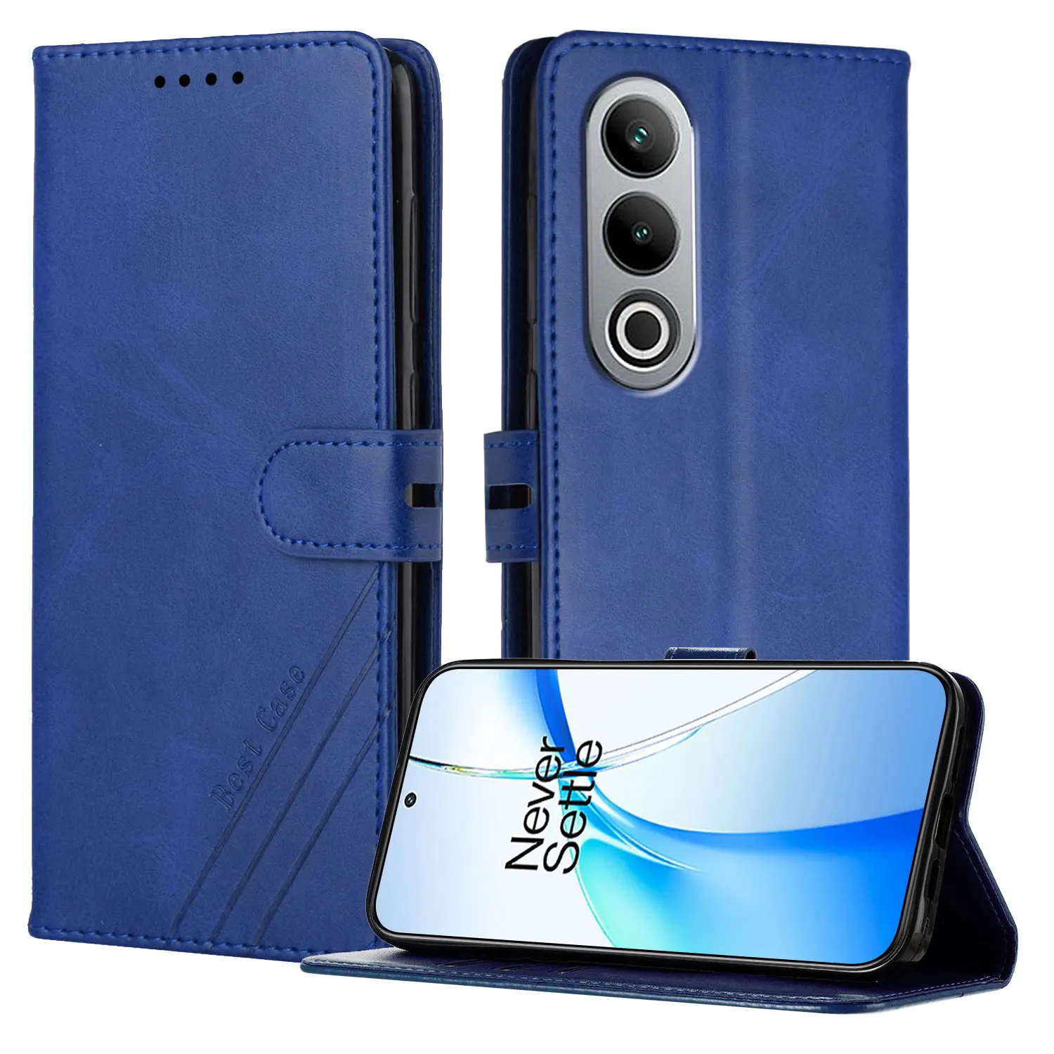 Leather Flip Case with Magnetic Wallet Cover
