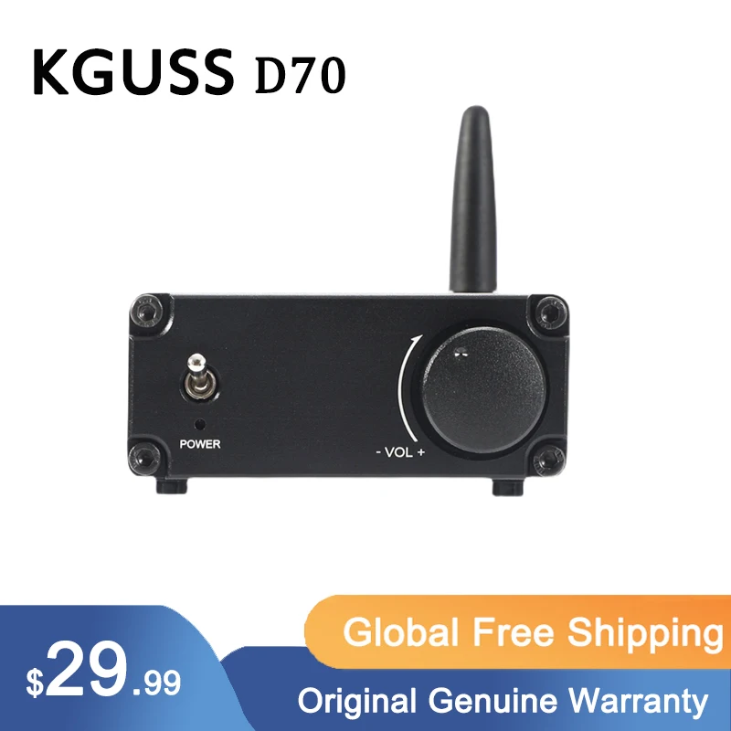 

KGUSS D70 MA12070 MINI HIFI Class D Digital Amplifier Supports Bluetooth 5.0 70W*2