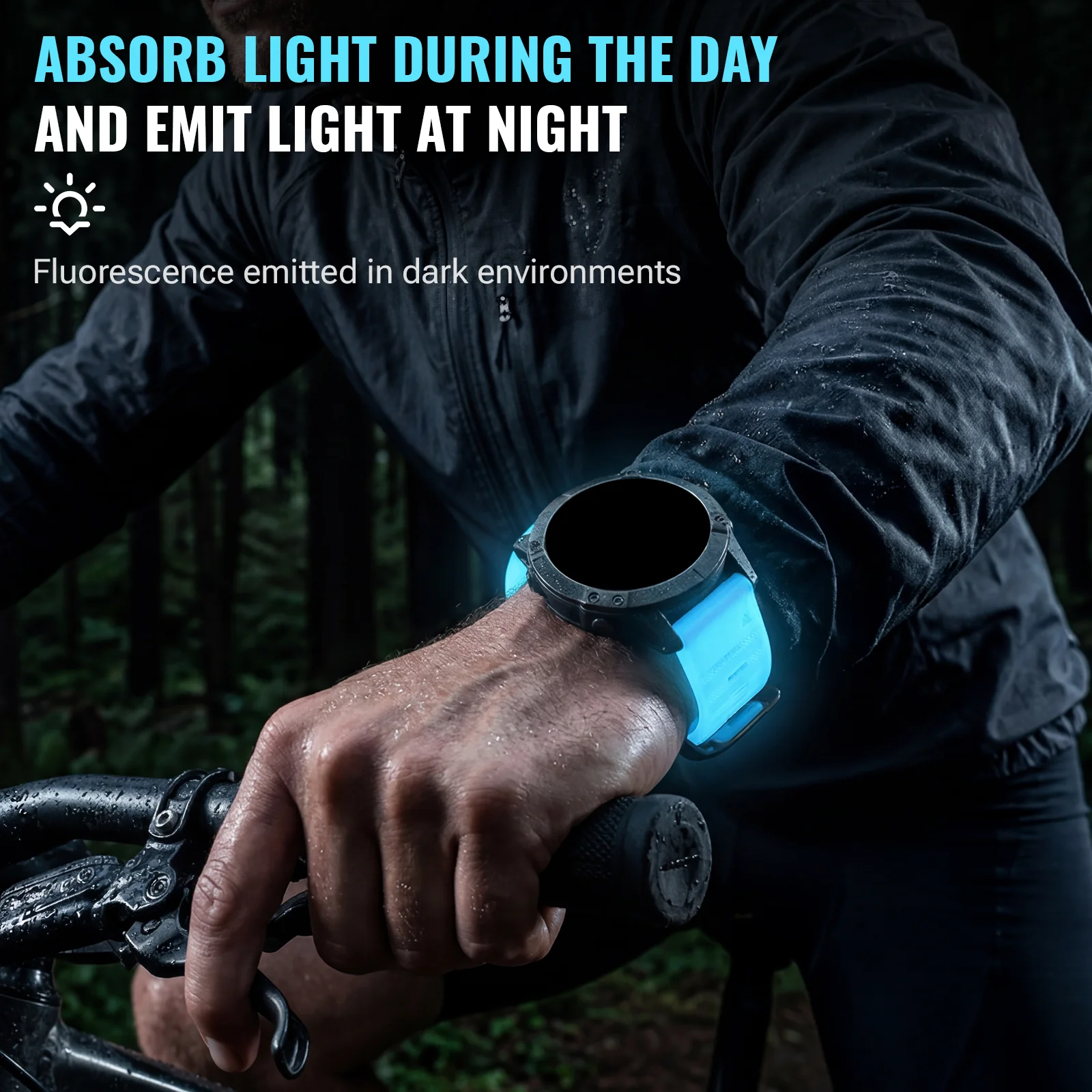 Luminous Silicone Watch Band for Garmin Fenix and Forerunner Series