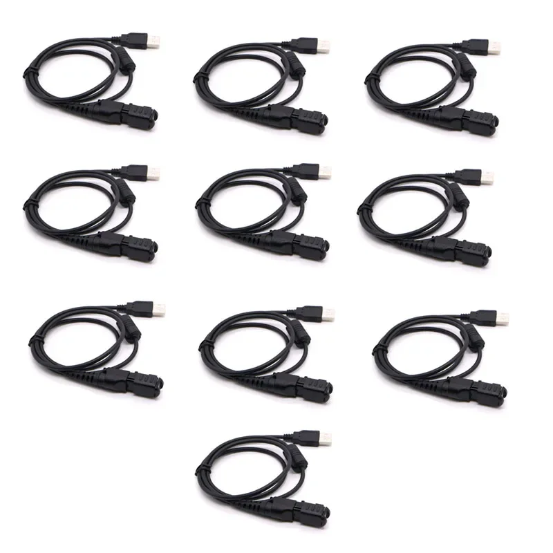 10PCS USB Programming Cable For Motorola MotoTRBO Radio XPR3300 XPR3500 E8600 DP2400 DP2600 DEP550 DP2000 PMKN4115 Walkie Talkie dropship charging station base for xir p8268 dp4400 dp4800 dp4801 dep550 dep570 dp2000 dp2400 dp2600 radio