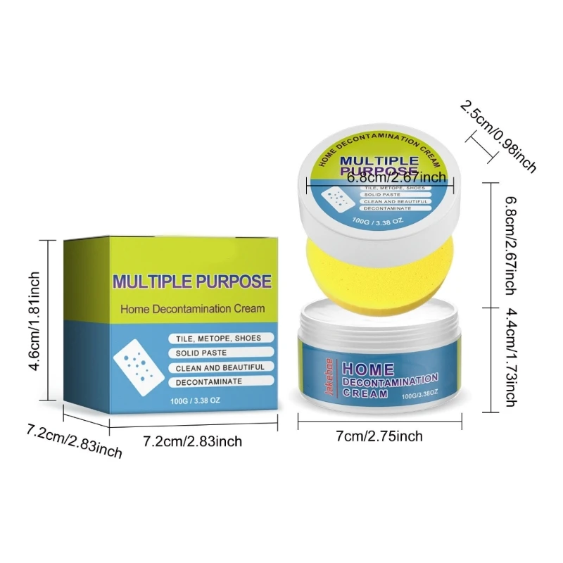 Multifunctional Cleaning Cream Home Gentlely Clean Kitchen Heavy Oil l Bucket Cleaning Cream