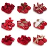 Summer Newborn Girl Baby Sandals Fashion Red Theme Bow Princess Shoes Rubber Sole Comfortable Non slip Casual Walking Shoes 1