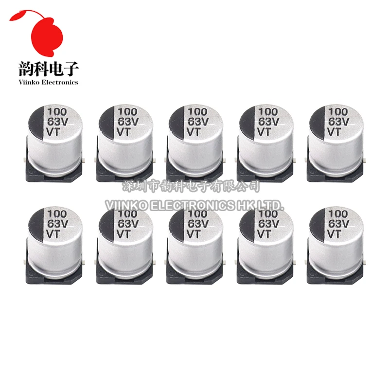 Electrolytic Capacitor 10PCS SMD Aluminum 6.3V 10V 16V 25V 35V 50V 1UF 2.2UF 4.7UF 10UF 22UF 47UF 100UF 220UF 330UF 470UF 1000UF electrolytic capacitor