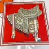 Manual Hand Rolled Twill Silk Scarf Women Saddle Design Square Scarves Echarpes Foulards Femme Wrap Bandana Hijab 90CM 3