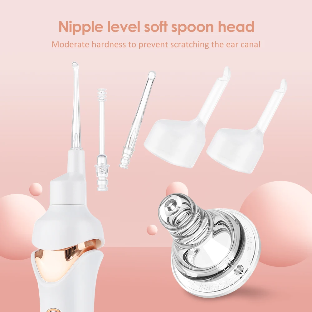 Electric Luminous Ear Pick Ear Suction Device Visual Ear Picking Set for Children Adults Ear Wax Removal Tool with Light 5