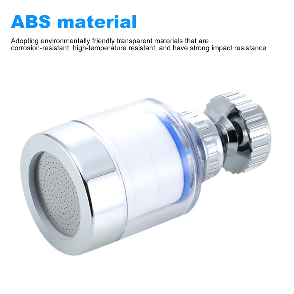 Tap Filter with PP Cotton Filter Element 360 Degree Water Tap Interchangeable Element Easy To Install and Replace