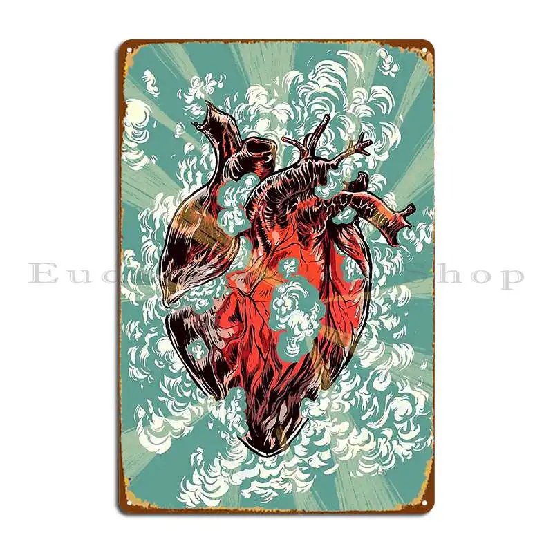 

Металлический знак в виде сердца