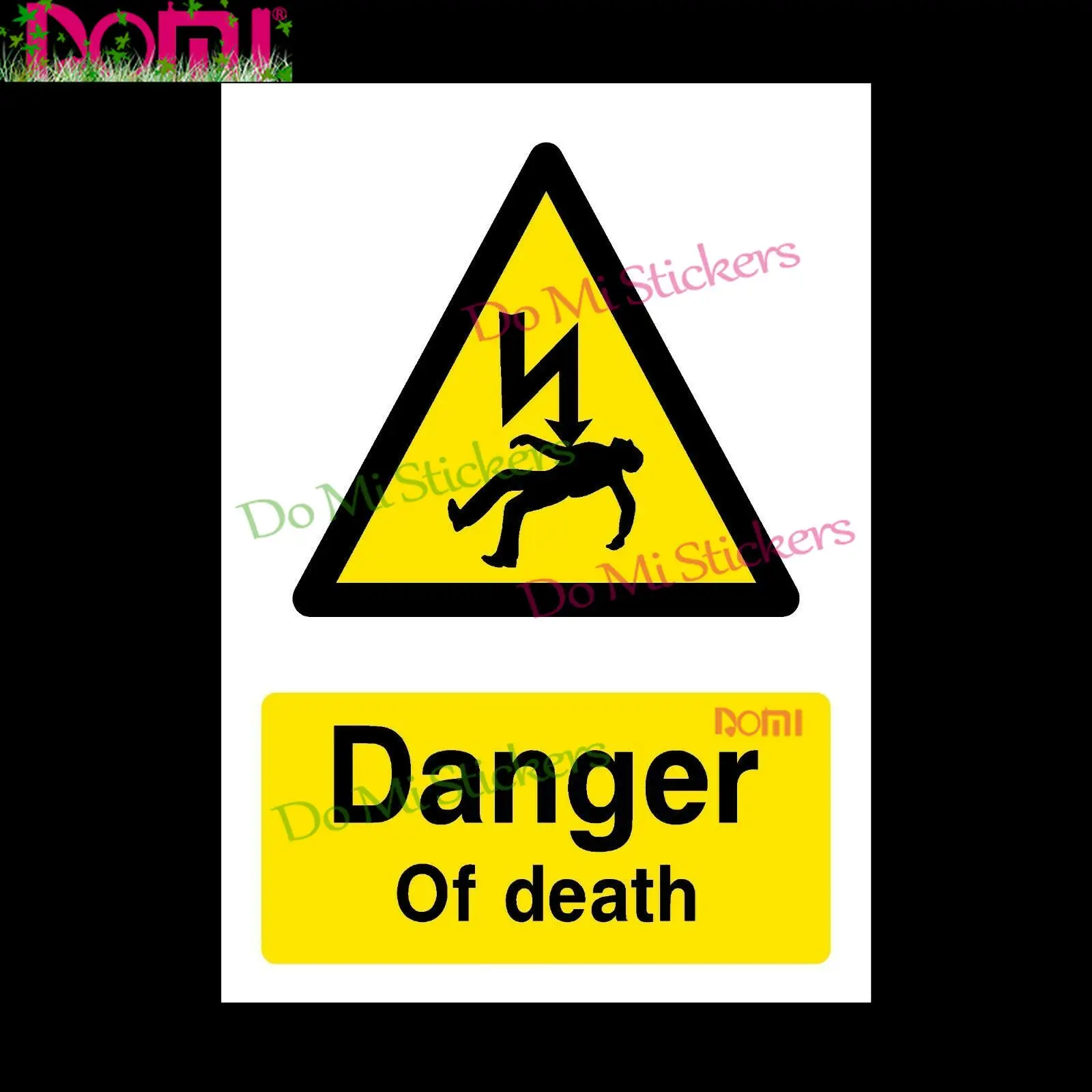 

Danger of Death Plastic Sign OR Sticker - A6 A5 A4 Motocross Racing Laptop Helmet Trunk Wall Vinyl Car Sticker Die-Cut