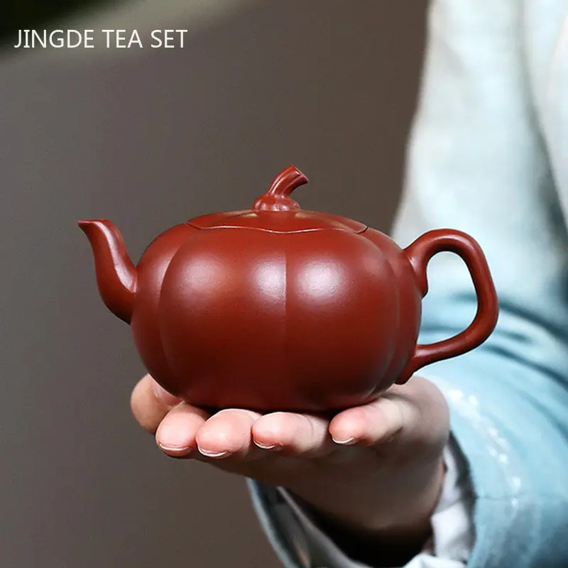 

Creative Lotus Leaf Tea Maker Yixing Purple Clay Beauty Tea Pot Authentic Raw Ore Dahongpao Teapot Zisha Tea Set Supplies 180ml