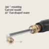 1/4 Quick Connector Metal Spray Gun Cleaning Rod - Metric Thread for Car Wash Machine Water Gun Cleaning Tool 3