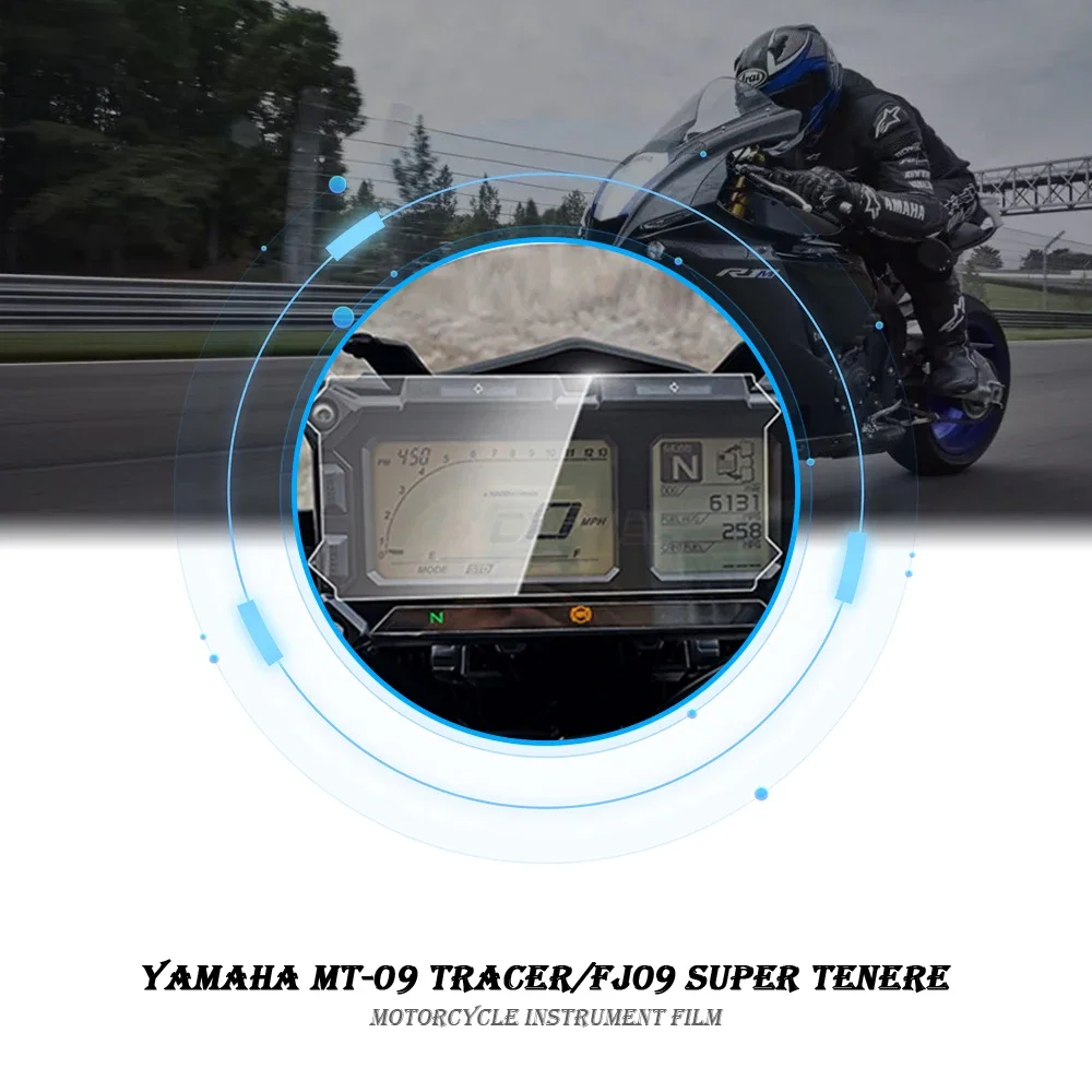 Motorcycle Speedometer Instrument TPU Film Dashboard Screen Protector 2 Set Fit for Yamaha MT-09 TRACER FJ09 SUPER TENERE Motorcycle Screen Protector
