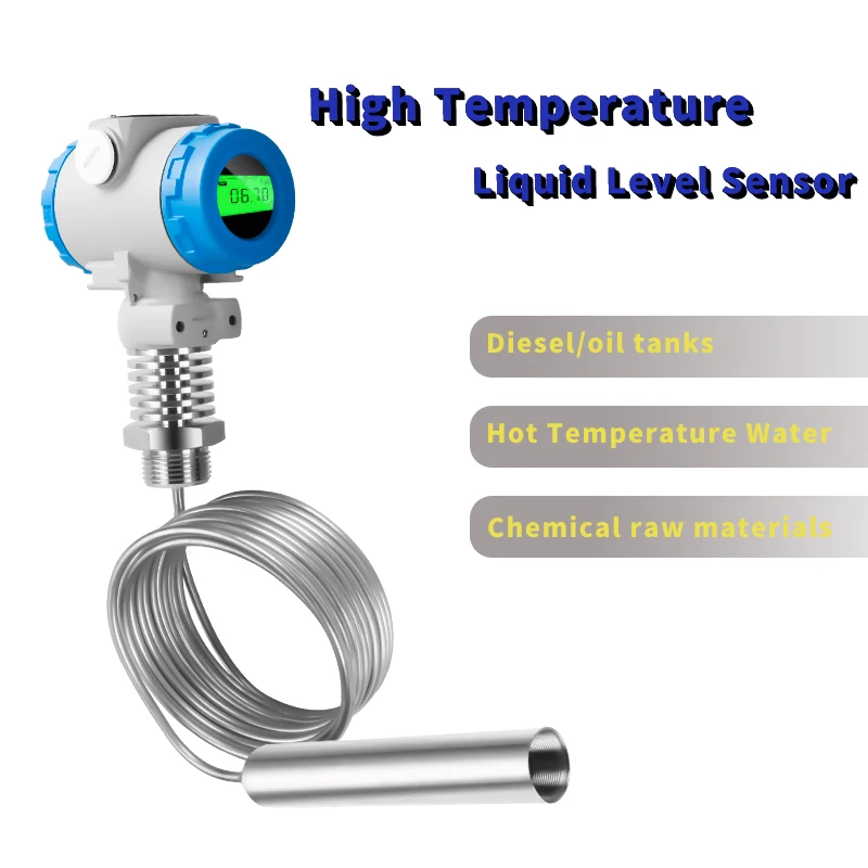 

0-5M Water Oil Tank Level Sensor 4-20mA 0-10V RS485 High Temperature Liquid Level Transmitter Diesel Gasoline Oil Level Sensor