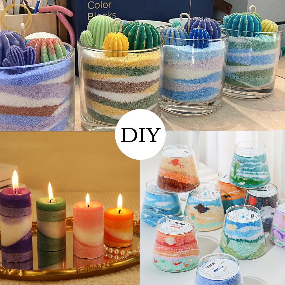 Candle Making Wax Candle Making Tools DIY Wax Material 1LB Barrel White Sand Wax Ice Flower Wax DIY Scented Candle Making Accessories Snowflake Pearl Candles Sand Painting Tools