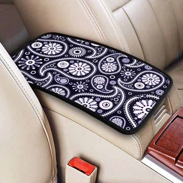 Bandana Design viola copertura bracciolo auto tappetino centrale universale  maniglia Box Pad automobili cuscino bracciolo cuscino interno auto -  AliExpress