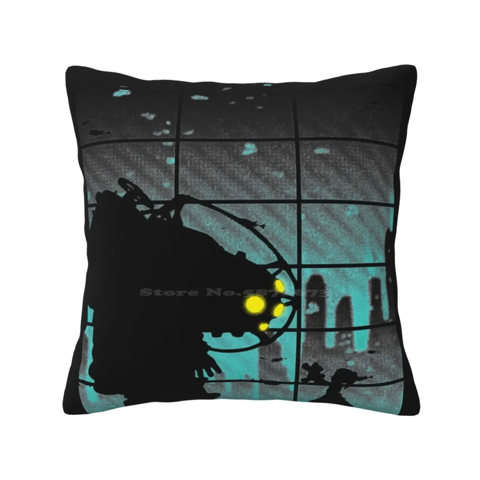 Vieni, Mr. Bubbles Fashion Sofa Throw Pillow Cover Federa Adam Rapture Andrew Ryan Angel Big Daddy Bigdaddy Biosthock