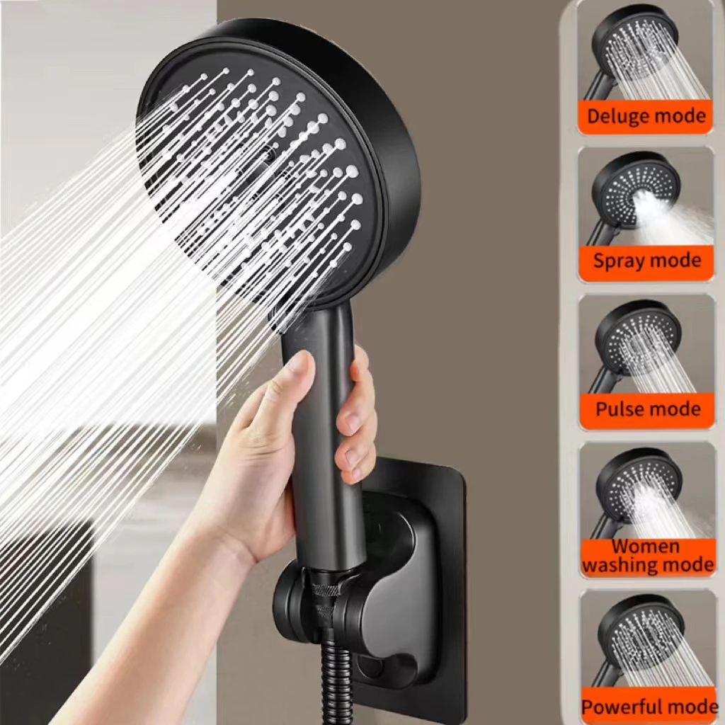 New Shower Head Adjustable High Pressure Water Saving Shower Head Water